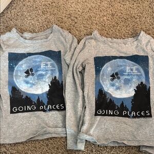 E.T. Kids Gray Long Sleeve Shirt